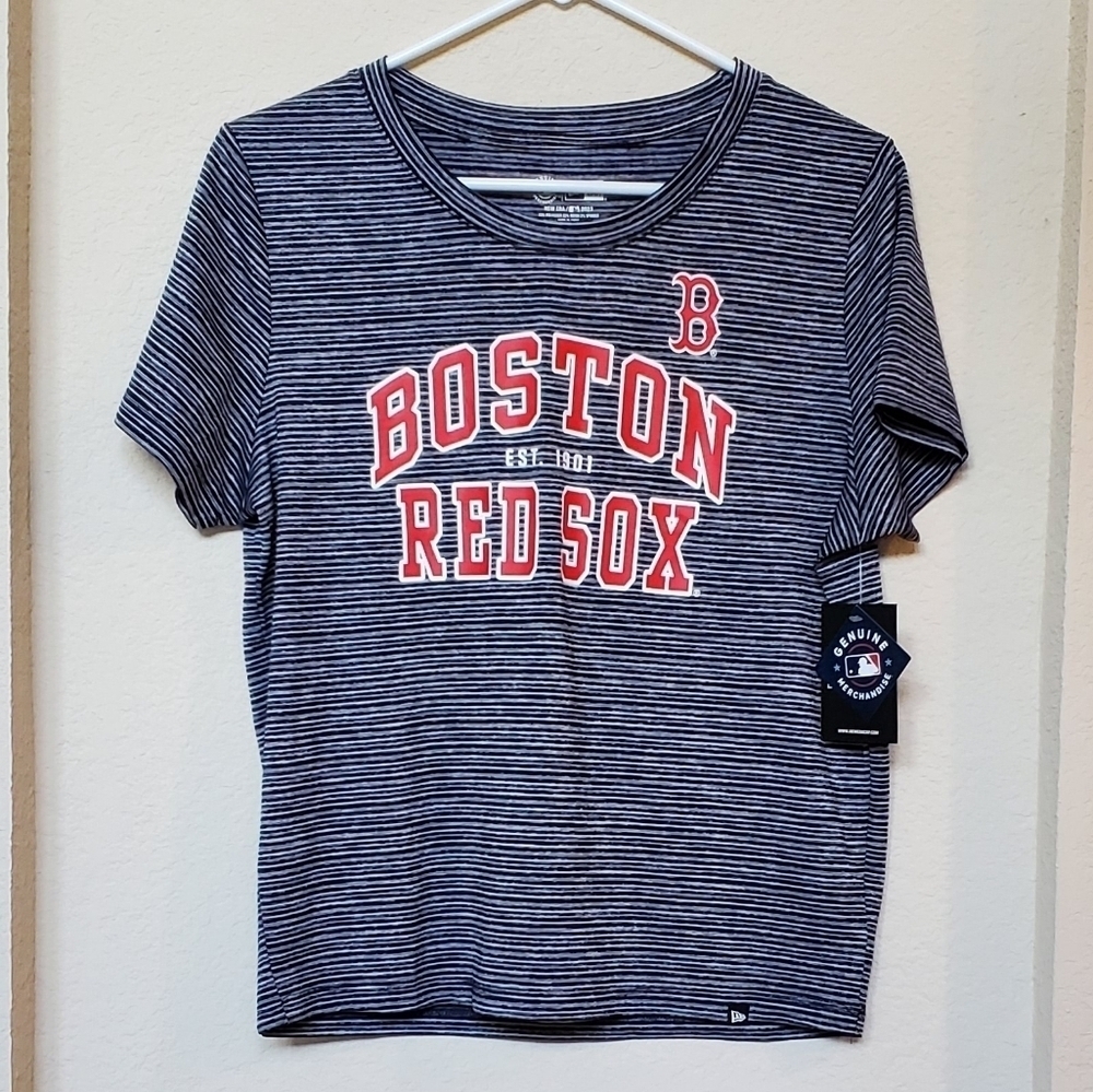New Era MLB Boston Red Sox Logo Men's Short Sleeve T Shirt size L